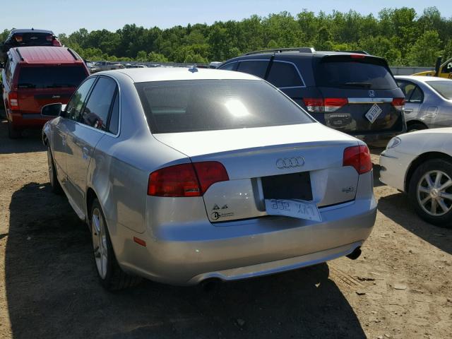 WAUDF78E38A060771 - 2008 AUDI A4 S-LINE SILVER photo 3