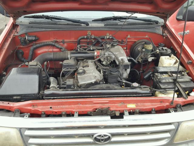 JT4UD10D2S0009462 - 1995 TOYOTA T100 RED photo 7