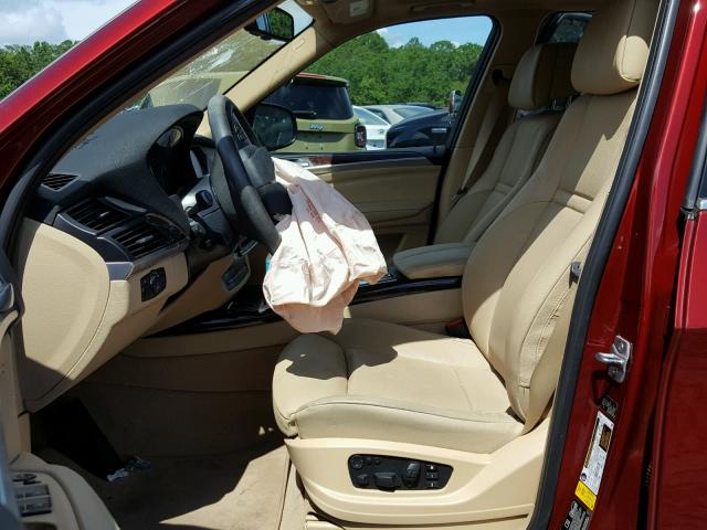 5UXZW0C55D0B92424 - 2013 BMW X5 XDRIVE3 RED photo 5