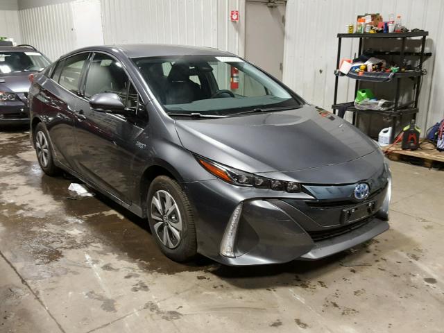 JTDKARFP4J3074732 - 2018 TOYOTA PRIUS PRIM ნაცრისფერი ფოტო 1