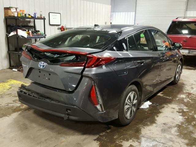 JTDKARFP4J3074732 - 2018 TOYOTA PRIUS PRIM ნაცრისფერი ფოტო 4