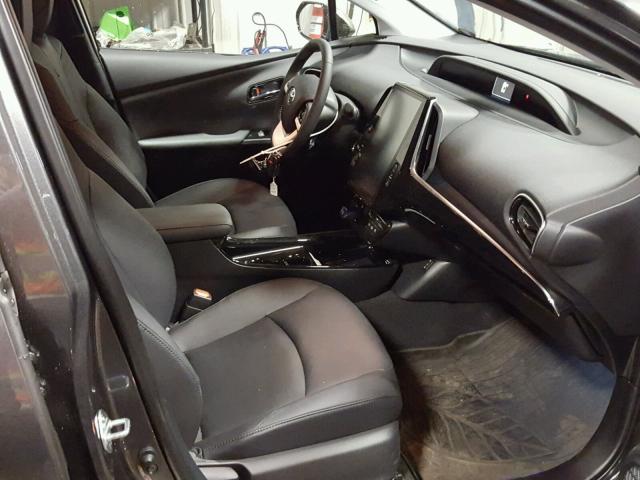 JTDKARFP4J3074732 - 2018 TOYOTA PRIUS PRIM ნაცრისფერი ფოტო 5