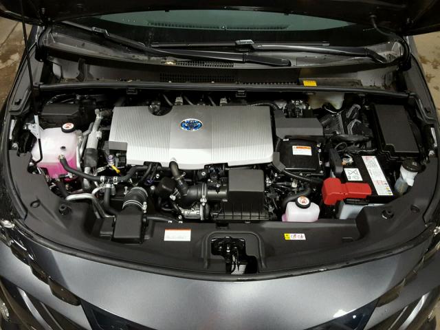 JTDKARFP4J3074732 - 2018 TOYOTA PRIUS PRIM ნაცრისფერი ფოტო 7