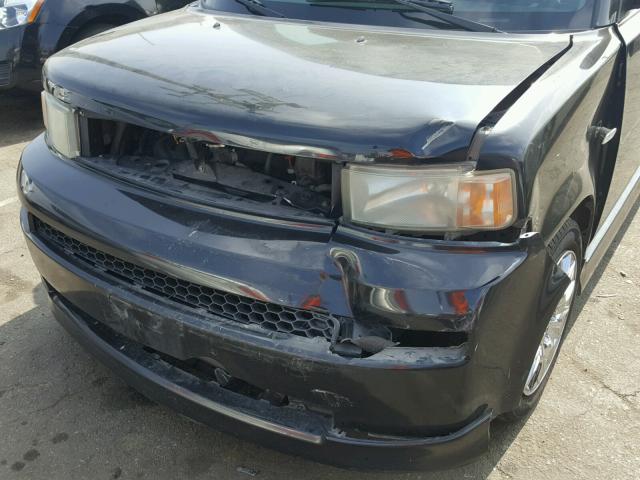 JTLKT324064046452 - 2006 TOYOTA SCION XB BLACK photo 9