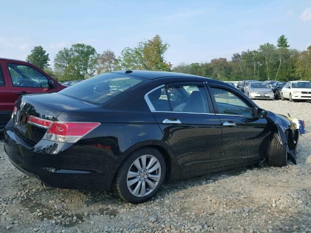 1HGCP3F87BA006772 - 2011 HONDA ACCORD EXL BLACK photo 4