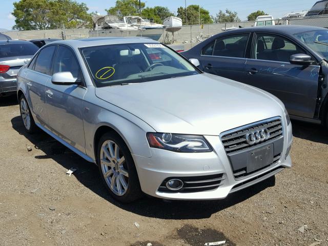 WAUEFAFL5CN016954 - 2012 AUDI A4 PREMIUM SILVER photo 1