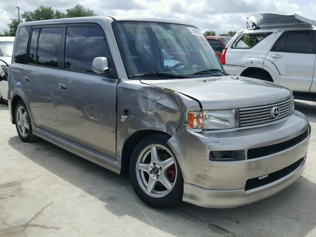 JTLKT324164043799 - 2006 TOYOTA SCION XB SILVER photo 1