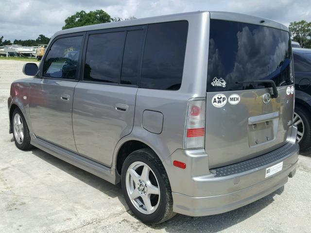 JTLKT324164043799 - 2006 TOYOTA SCION XB SILVER photo 3