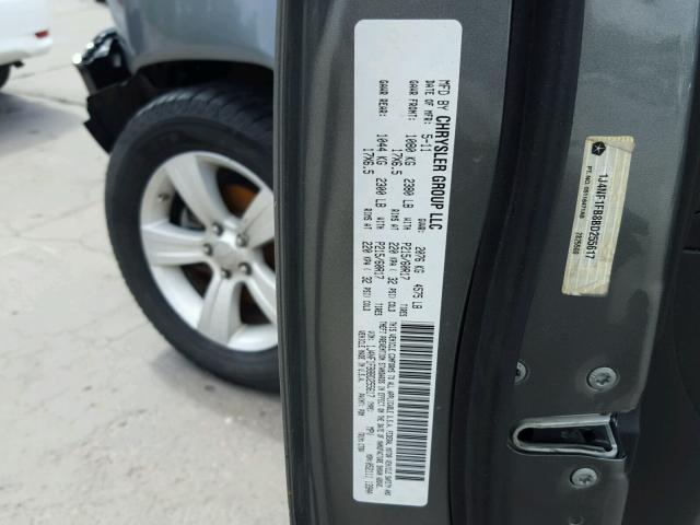 1J4NF1FB8BD255617 - 2011 JEEP COMPASS SP GRAY photo 10