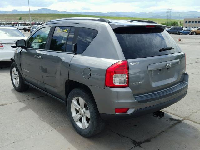 1J4NF1FB8BD255617 - 2011 JEEP COMPASS SP GRAY photo 3