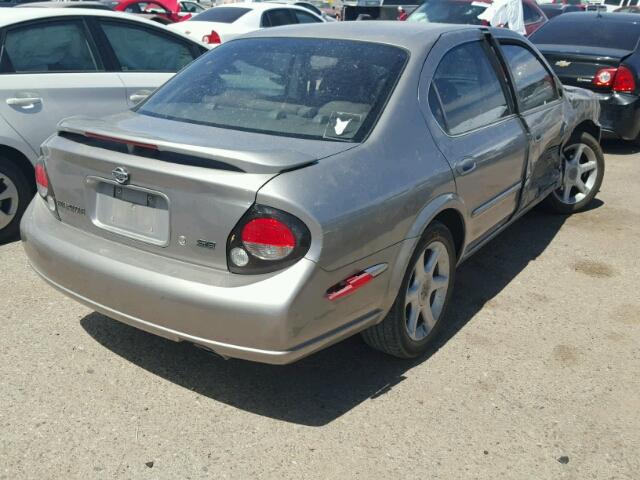 JN1CA31D11T825867 - 2001 NISSAN MAXIMA GXE SILVER photo 4