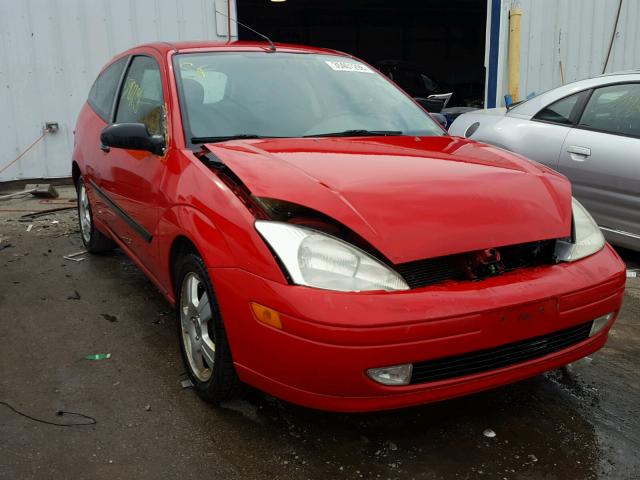 3FAFP31Z34R124599 - 2004 FORD FOCUS ZX3 RED photo 1