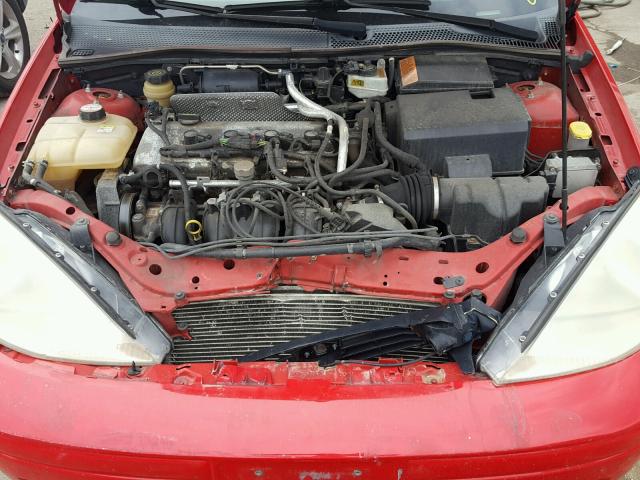 3FAFP31Z34R124599 - 2004 FORD FOCUS ZX3 RED photo 7