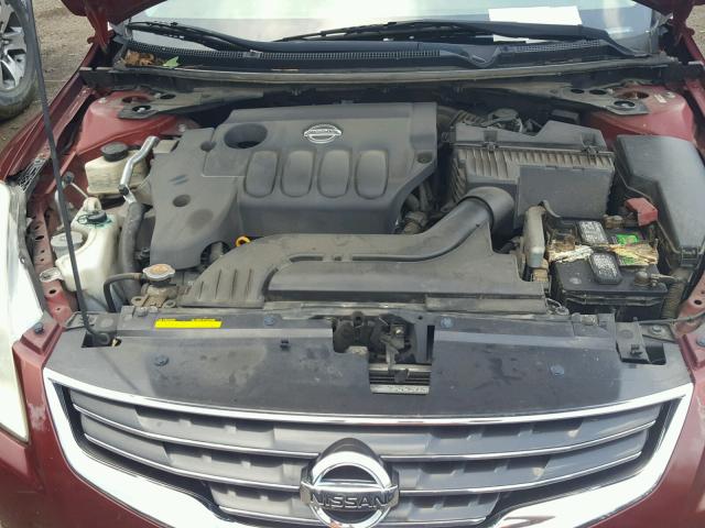 1N4AL2APXAN493960 - 2010 NISSAN ALTIMA BAS MAROON photo 7