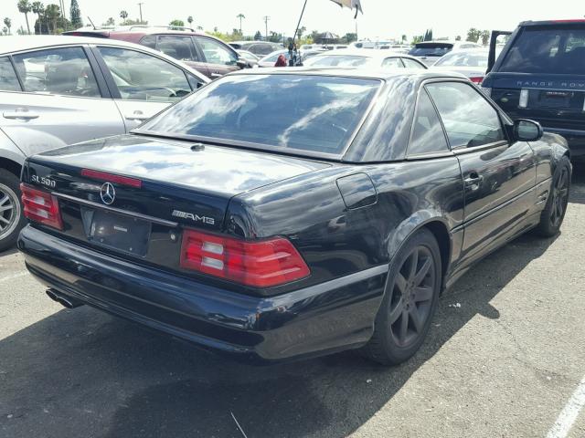 WDBFA68F01F197400 - 2001 MERCEDES-BENZ SL 500 BLACK photo 4