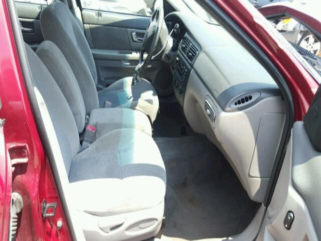 1FAFP53U92A136843 - 2002 FORD TAURUS SE BURGUNDY photo 5