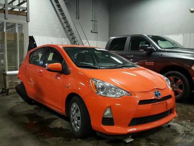 JTDKDTB38C1026690 - 2012 TOYOTA PRIUS C ORANGE photo 1