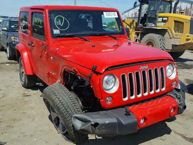 1C4GJWBGXJL925555 - 2018 JEEP WRANGLER S RED photo 1