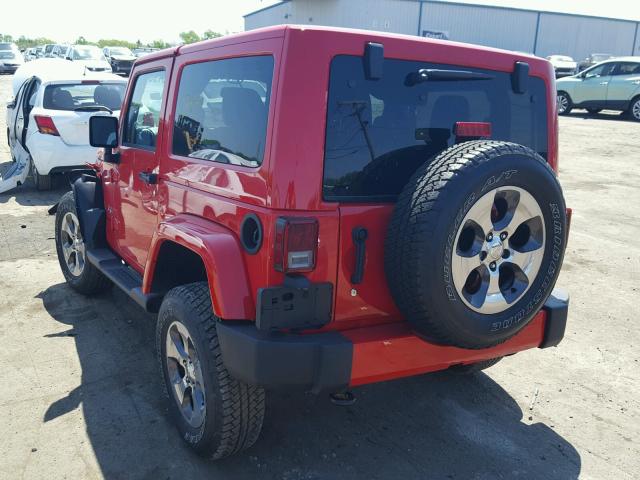 1C4GJWBGXJL925555 - 2018 JEEP WRANGLER S RED photo 3