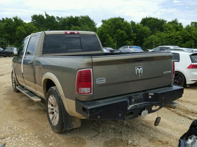 1C6RR7WMXES440844 - 2014 RAM 1500 LONGH BROWN photo 3