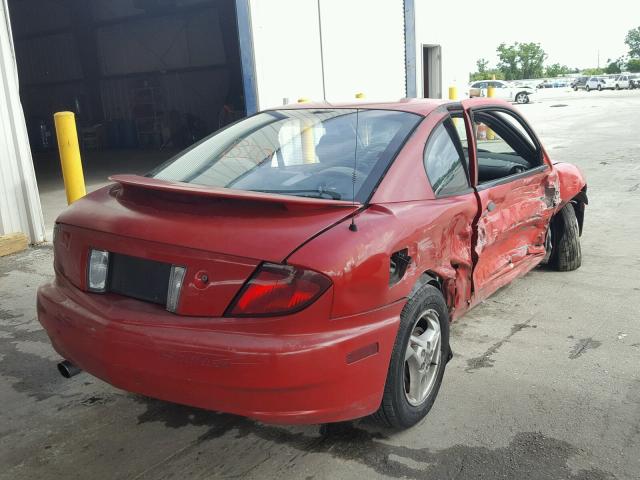 1G2JB12FX47285264 - 2004 PONTIAC SUNFIRE RED photo 4