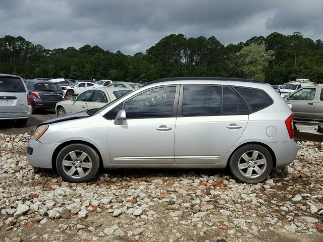 KNAFG526087126394 - 2008 KIA RONDO LX SILVER photo 9