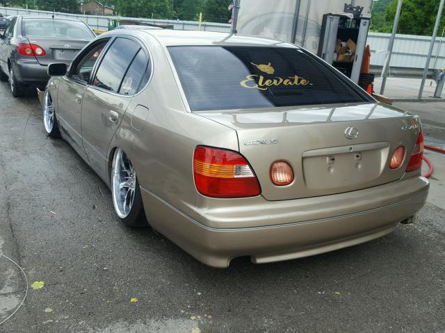 JT8BH68X5X0017360 - 1999 LEXUS GS 400 TAN photo 3