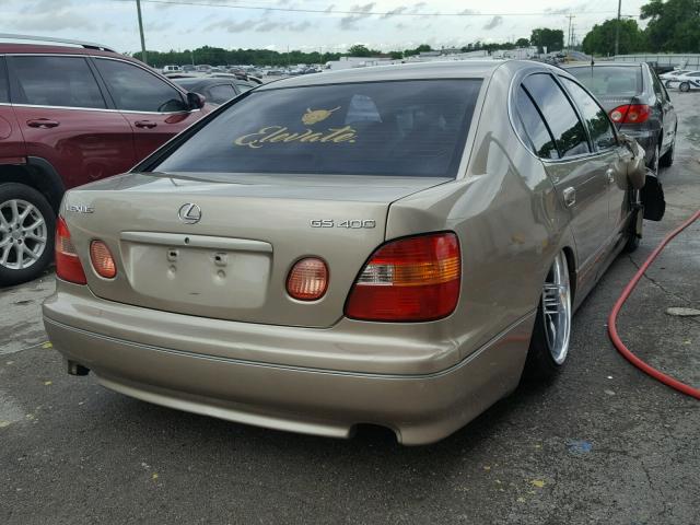 JT8BH68X5X0017360 - 1999 LEXUS GS 400 TAN photo 4