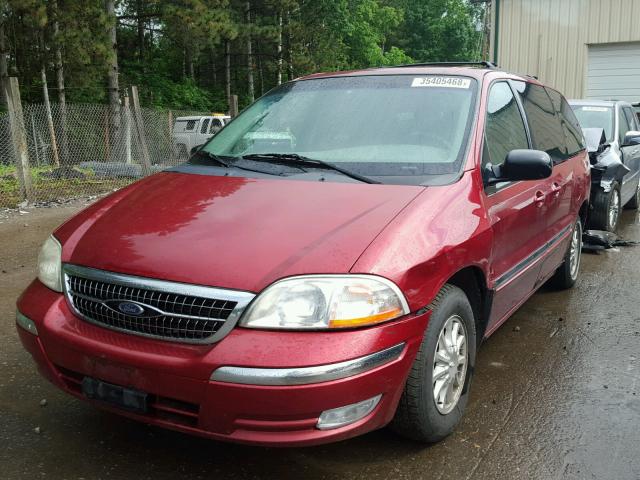 2FMDA5246YPA37328 - 2000 FORD WINDSTAR S RED photo 2