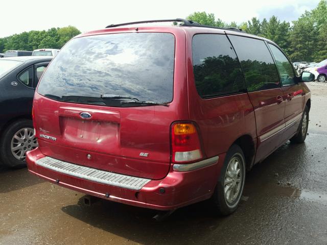 2FMDA5246YPA37328 - 2000 FORD WINDSTAR S RED photo 4