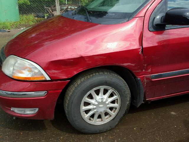 2FMDA5246YPA37328 - 2000 FORD WINDSTAR S RED photo 9