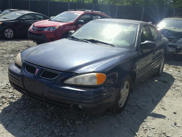 1G2NF52E7YC542902 - 2000 PONTIAC GRAND AM S ლურჯი ფოტო 2