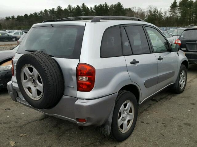 JTEHD20V150050553 - 2005 TOYOTA RAV4 SILVER photo 4