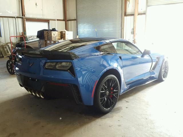 1G1YN2D60F5601590 - 2015 CHEVROLET CORVETTE S BLUE photo 4