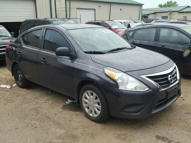 3N1CN7AP8FL851612 - 2015 NISSAN VERSA S/S GRAY photo 1