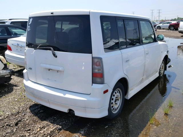 JTLKT324X64114370 - 2006 TOYOTA SCION XB WHITE photo 4