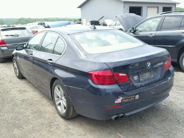 WBAXH5C56CDW04223 - 2012 BMW 528 XI BLUE photo 3