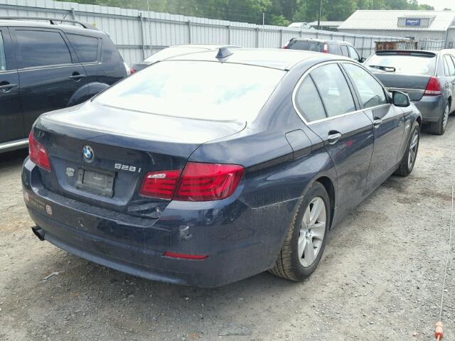 WBAXH5C56CDW04223 - 2012 BMW 528 XI BLUE photo 4