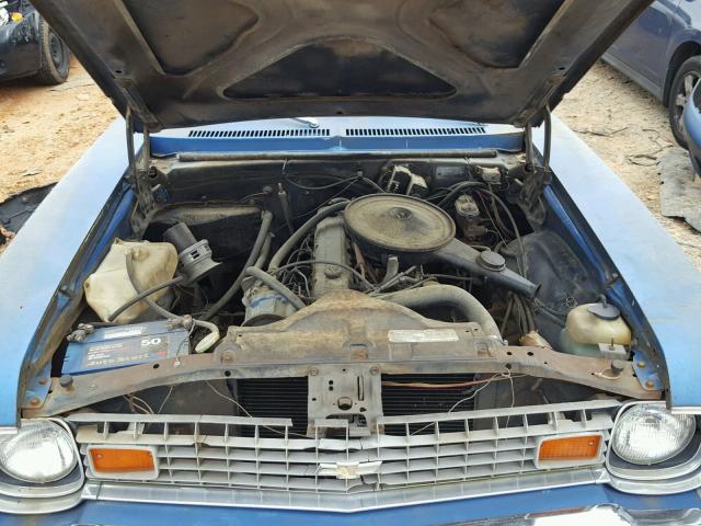 1X27D4L158390 - 1974 CHEVROLET NOVA BLUE photo 7