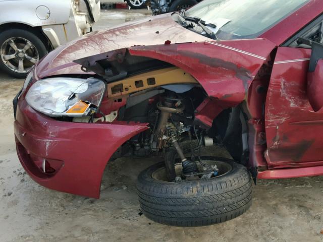 1G2ZA5EK8A4132899 - 2010 PONTIAC G6 RED photo 9