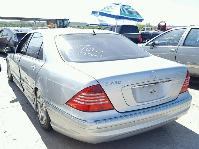 WDBNG70J86A474671 - 2006 MERCEDES-BENZ S 430 SILVER photo 3