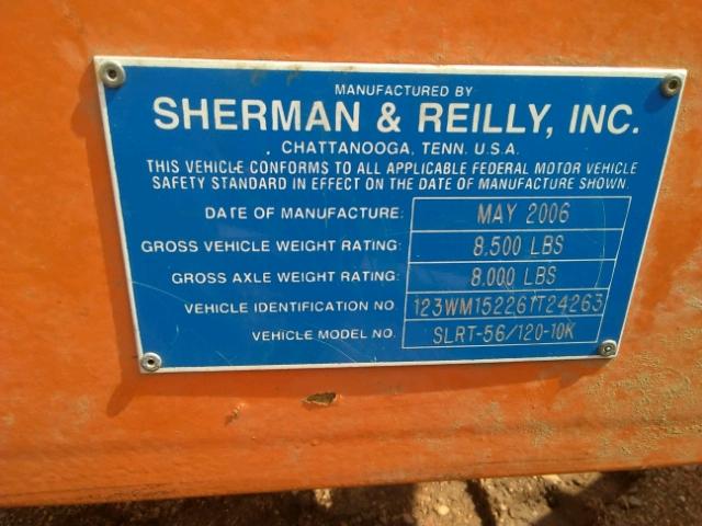 123WM152261T24263 - 2006 TRAIL KING UTILITY TR ORANGE photo 10