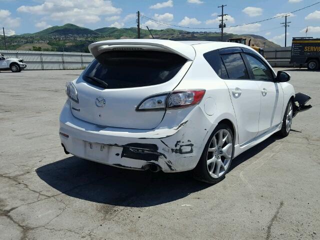 JM1BL1L48C1583971 - 2012 MAZDA SPEED 3 WHITE photo 4