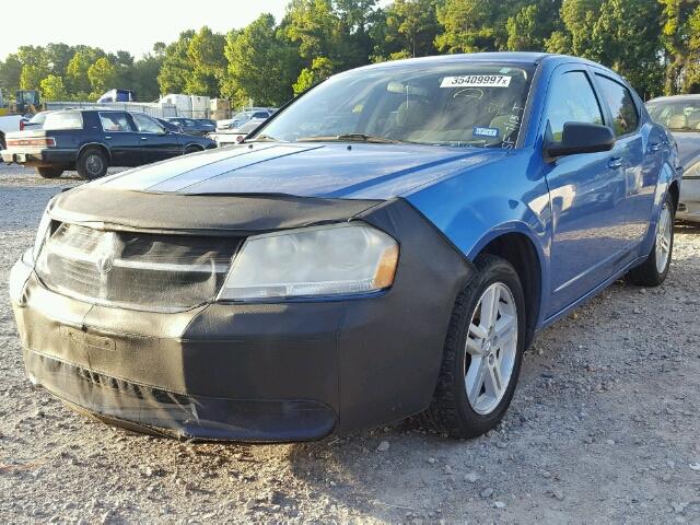 1B3LC56K58N159204 - 2008 DODGE AVENGER SX BLUE photo 2