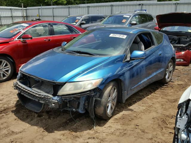 JHMZF1C65BS006412 - 2011 HONDA CR-Z EX BLUE photo 2