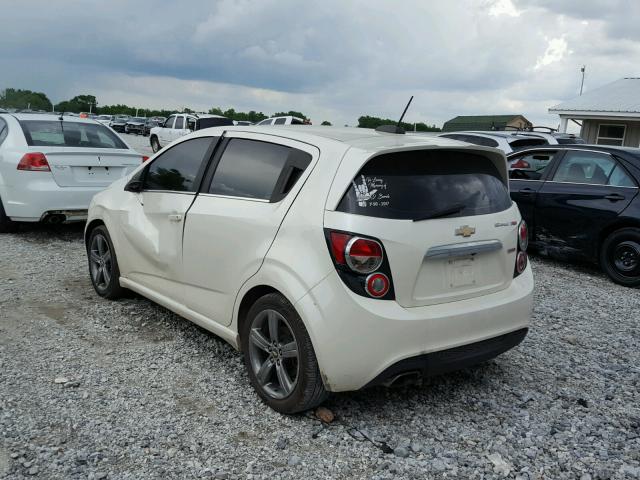 1G1JG6SB8F4148229 - 2015 CHEVROLET SONIC RS WHITE photo 3