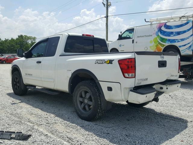 1N6AA0CC6EN504664 - 2014 NISSAN TITAN S WHITE photo 3