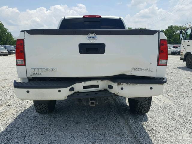 1N6AA0CC6EN504664 - 2014 NISSAN TITAN S WHITE photo 9