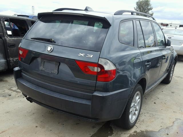 WBXPA73484WA77887 - 2004 BMW X3 2.5I GREEN photo 4