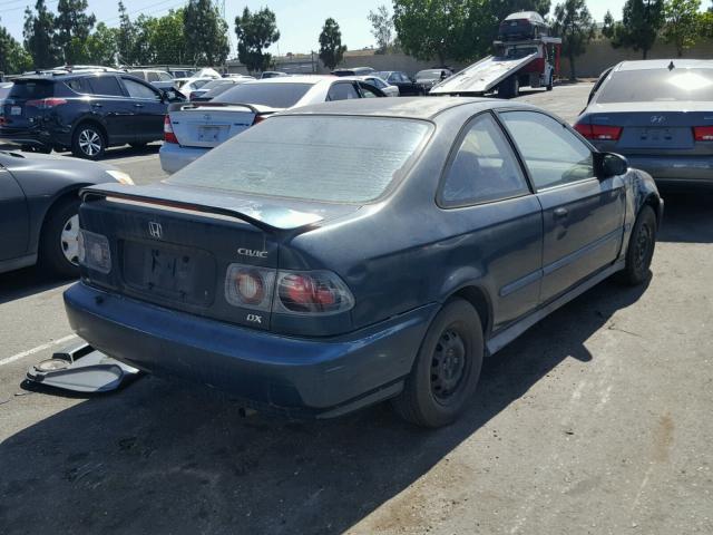 1HGEJ622XWL040650 - 1998 HONDA CIVIC DX GREEN photo 4